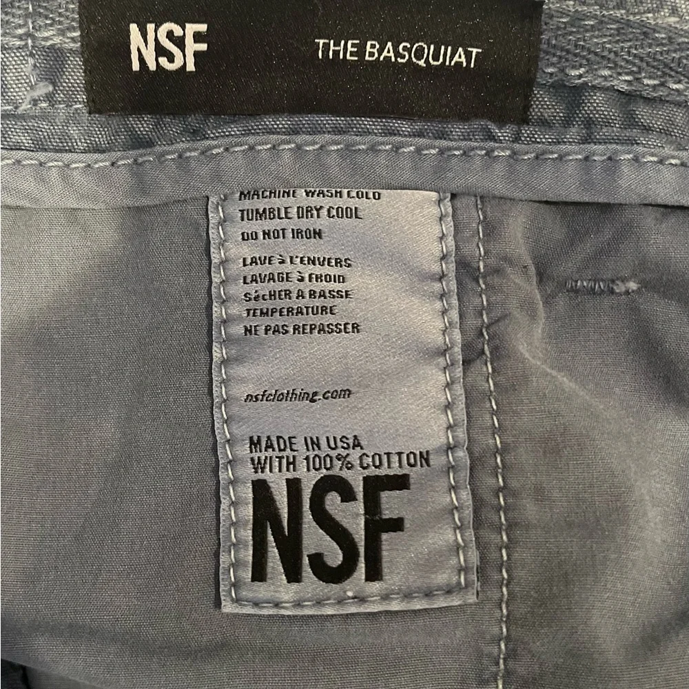 NSF Basquiat Cotton Twill Cargo Pants 27 - Picture 10 of 10